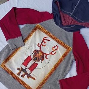 Citizen Wolf Dachshund Christmas Hoodie